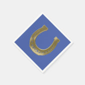 Golden hoefijzer servet (Hoek)