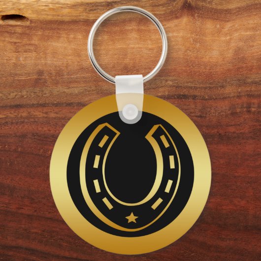 GOLDEN HOEFIJZER SLEUTELHANGER (Voorkant)