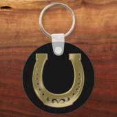 Golden hoefijzer sleutelhanger (Voorkant)