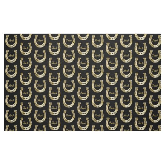 Golden hoefijzer stof (Fat Quarter)