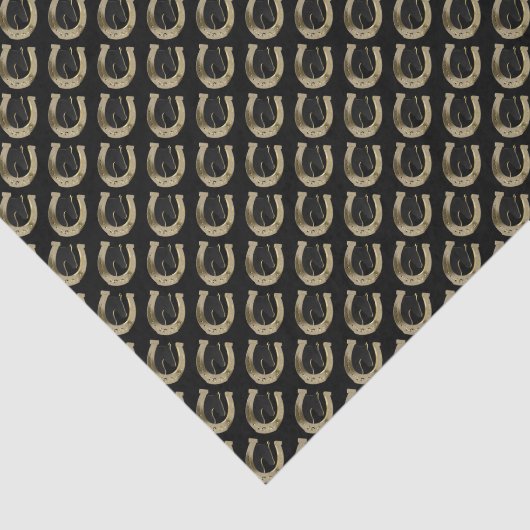 Golden hoefijzer tissuepapier (Detail)