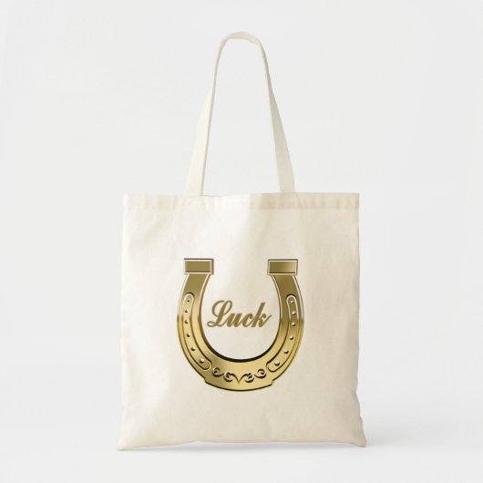 Golden hoefijzer tote bag (Voorkant)
