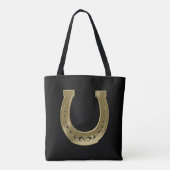 Golden hoefijzer tote bag (Achterkant)