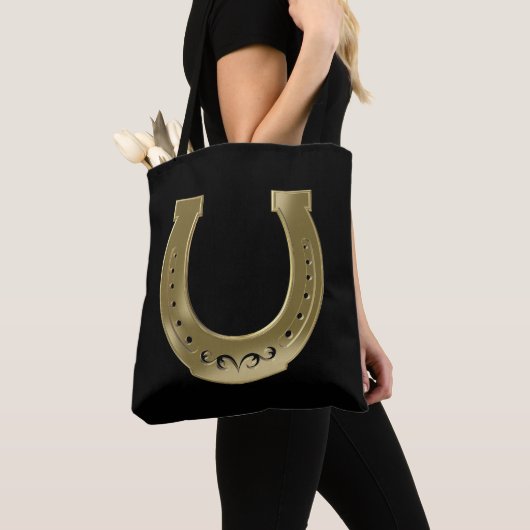 Golden hoefijzer tote bag (Dichtbij)