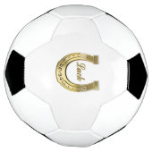 Golden hoefijzer voetbal (Gedraaid)