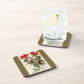  Golden Hoefijzer Wishbone Bronze Kerstmis Drankjes Onderzetter (Rechterzijde)