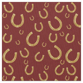 Golden hoefijzers patroon stof (Close Up)