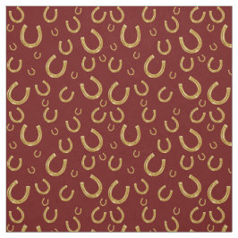 Golden hoefijzers patroon stof