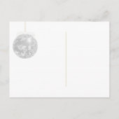 Golden Holiday Ball Winter Wedding RSVP Uitnodiging Briefkaart (Achterkant)