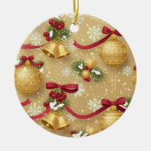 Golden Holiday Charm — Christmas Ornament Pattern (Voorkant)