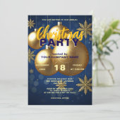 Golden Holiday Cheer - Een feestelijk kerstfeest Kaart (Staand voorkant)