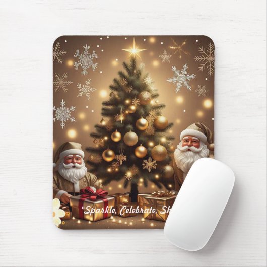 "Golden Holiday Delight" Muismat (Met muis)