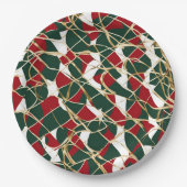 Golden Holiday Elegance Christmas Paper Bord (Voorkant)