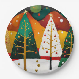 Golden Holiday Grove Papieren Bordje