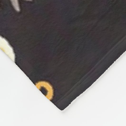 "Golden Holiday Magic" Fleece Deken (Hoek)