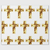 GOLDEN HOLY CROSS CADEAUPAPIER (Vlak)
