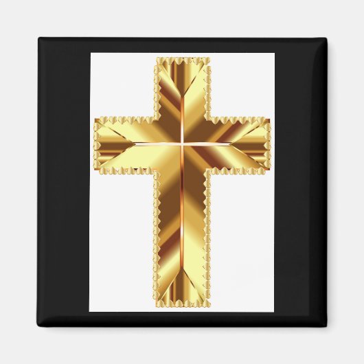GOLDEN HOLY CROSS MAGNET (Voorkant)