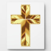 GOLDEN HOLY CROSS PLAQUE FOTOPLAAT (Voorkant)