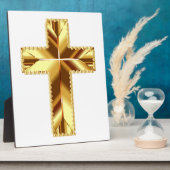 GOLDEN HOLY CROSS PLAQUE FOTOPLAAT (Zijkant)