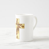 GOLDEN HOLY CROSS PORSELEIN KOP (Voorkant rechts)