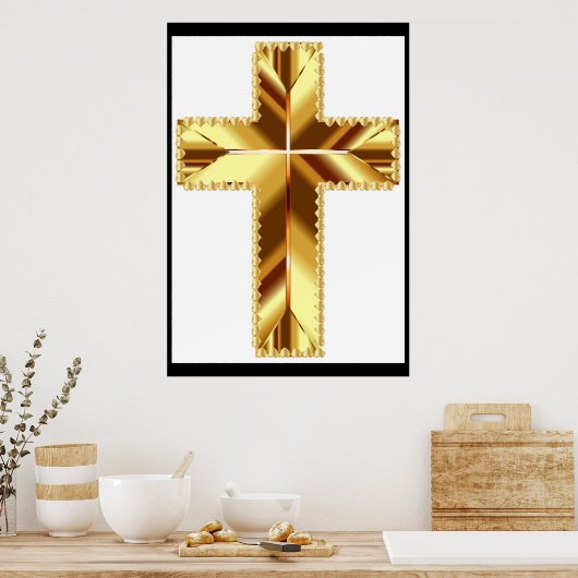 GOLDEN HOLY CROSS POSTER (Keuken)