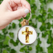 GOLDEN HOLY CROSS SLEUTELHANGER (Hand)