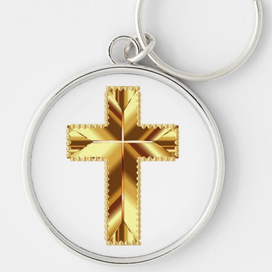 GOLDEN HOLY CROSS SLEUTELHANGER (Voorkant)