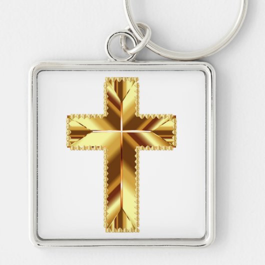 GOLDEN HOLY CROSS SLEUTELHANGER (Voorkant)