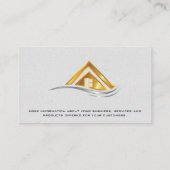Golden Home Logo | Onroerend goed Visitekaartje (Achterkant)