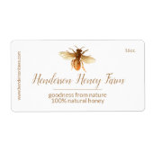 Golden Honey Bee Label (Voorkant)