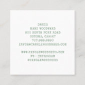 Golden Honey Bee Vierkante Visitekaartje (Achterkant)