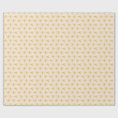Golden Honey Bees geïllustreerd Antiek White Cadeaupapier (Vlak)