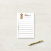 Golden Honey Cockapoo Dog gepersonaliseerd om een  Post-it® Notes (Op bureau)