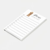 Golden Honey Cockapoo Dog gepersonaliseerd om een  Post-it® Notes (Schuin)