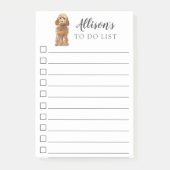 Golden Honey Cockapoo Dog gepersonaliseerd om een Post-it® Notes (Voorkant)