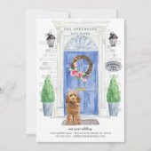 Golden Honey Cockapoo door Moving Announcement Kaart (Voorkant)