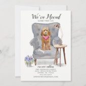 Golden Honey Cockapoo Moving Announcement Aankondiging (Voorkant)