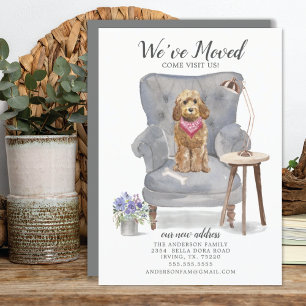 Golden Honey Cockapoo Moving Announcement Aankondiging