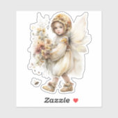 Golden Honey Fairy World – Carrying Flowers Sticker (Vel)