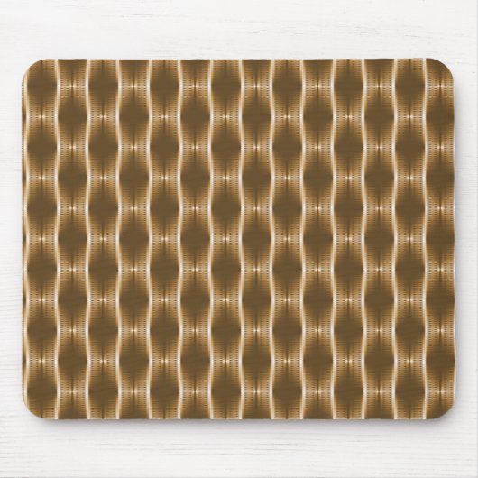 Golden Honey Metallic Ribbons Mousepad Muismat (Voorkant)