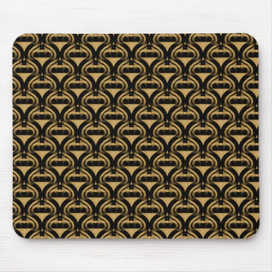 Golden Honey Retro Cool Mousepad Muismat (Voorkant)