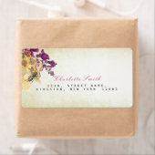 Golden Honeycomb Bee Return Address Labels (Insitu)