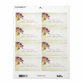 Golden Honeycomb Bee Return Address Labels (Full Sheet)
