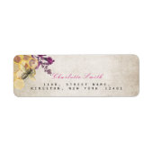 Golden Honeycomb Bee  Return Address Labels (Voorkant)