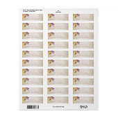 Golden Honeycomb Bee  Return Address Labels (Full Sheet)