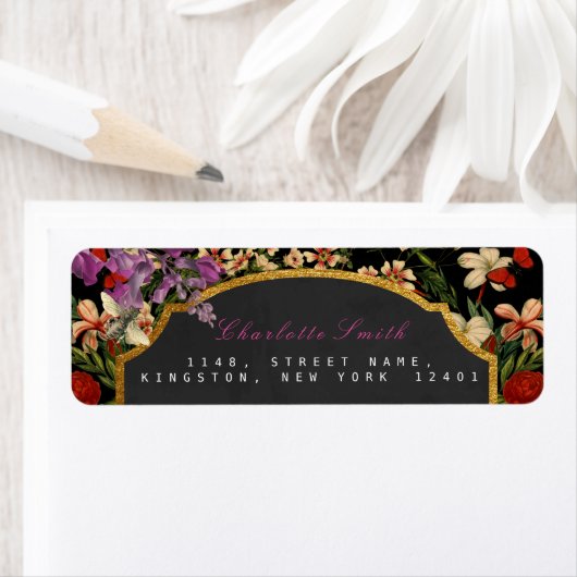 Golden Honeycomb Bee  Return Address Labels (Insitu)