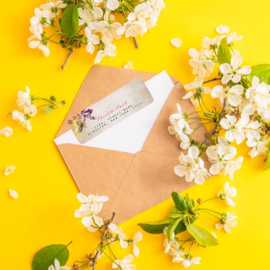 Golden Honeycomb Bee  Return Address Labels