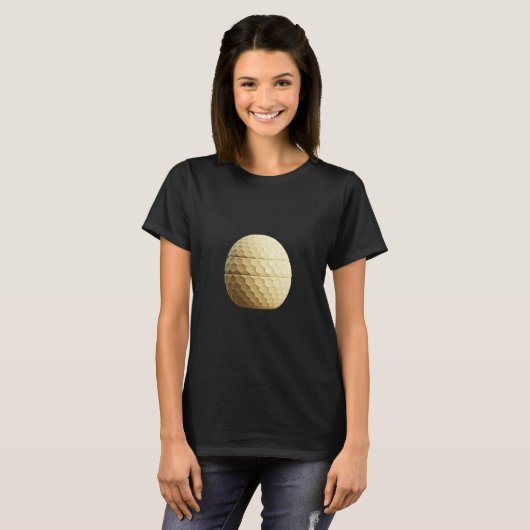 Golden Honeycomb Egg Design T-shirt (Voorkant volledig)