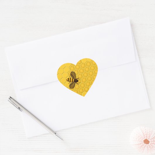 Golden Honeycomb en Honeybee Stickers (Envelop)