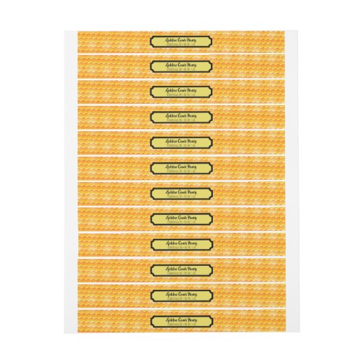 Golden Honeycomb-labels voor veiligheidskleden (Vel)